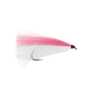 Aqua-Clear, Hair Buck Tails, Flounder / Fluke / Sea Trout / Weakfish / Croaker, 3/0 XL Nickel Octopus Hook, Pink & White Hair, 4 pc