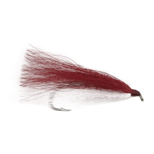 Aqua-Clear, Hair Buck Tails, Flounder / Fluke / Sea Trout / Weakfish / Croaker, 3/0 XL Nickel Octopus Hook, Red & White Hair, 4 pc
