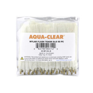 Aqua-Clear, Mylar Flash Teaser, Glow, 3.5 in / 8.9 cm, 50 pc