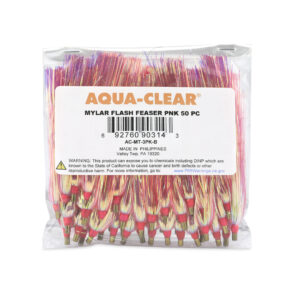 Aqua-Clear, Mylar Flash Teaser, Pink, 3.5 in / 8.9 cm, 50 pc