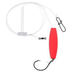 Aqua-Clear, Surf Rig, Floulder / Fluke / Striped Bass / Weakfish / Bluefish, T-Standoff, 7/0 Circle Hook, AFW Swivel, 60 lb / 27.2 kg Grand Slam Mono