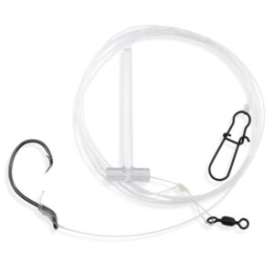 Aqua-Clear, Dropper Rig, Striped Bass / Rockfish / Drum, 5/0 Circle Hook, AFW Swivel, 60 lb / 27.2 kg Grand Slam Mono 5 ft / 1.52 m, T-Standoff