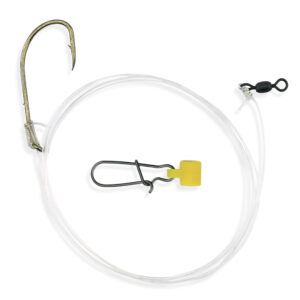 Aqua-Clear, Dropper Rig, Striped Bass / Rockfish / Drum, 7/0 Bronze Bait Holder Hook, AFW Swivel, 60 lb / 27.2 kg Grand Slam Mono 5 ft / 1.52 m, T-Standoff