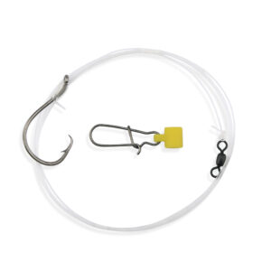 Aqua-Clear, Bait Chunkin'' Rig, Striped Bass/Rockfish/Drum, 7/0 Ultra Thin Demon Circle Hook, AFW Swivel, 60 lb / 27.2 Triple Fish Fluorocarbon 4 ft / 1.2 m