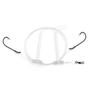 Aqua-Clear, Hi-Lo Combo Rig, Tautog / Blackfish / Sheepshead, Size 4 Virginia Hook, 8 in / 20.3 cm Leads, AFW Swivel, 40 lb / 18.1 kg Grand Slam Mono, T-Standoff