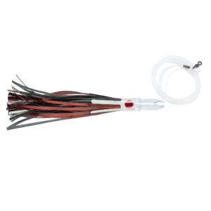 Billy Baits, Double Cavitator Lure Rigged & Ready, Black/Red Skirt, 7/0 DTSS Mustad Hook, AFW Swivel, 130 lb / 58.9 kg Grand Slam Mono Line, 6 ft / 1.8 m