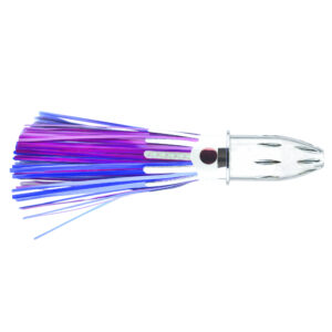 Billy Baits, Mister Big Lure, Blue/Fuchsia Mylar Skirt, 16 oz / 453 g Head, 9 in / 22.8 cm