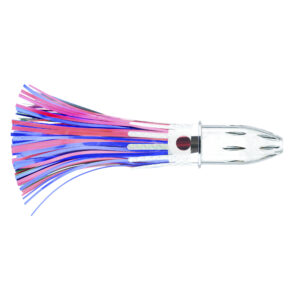 Billy Baits, Mister Big Lure, Blue/Chartreuse/Pink Mylar Skirt, 16 oz / 453 g Head, 9 in / 22.8 cm