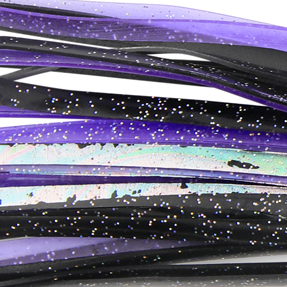 Billy Baits, Mister Big Lure, Ultimate Series, Tie on Skirt Version, Black/Purple PVC Skirt, XL, 25 oz / 708 g Head, 16 in / 40.6 cm - Image 3