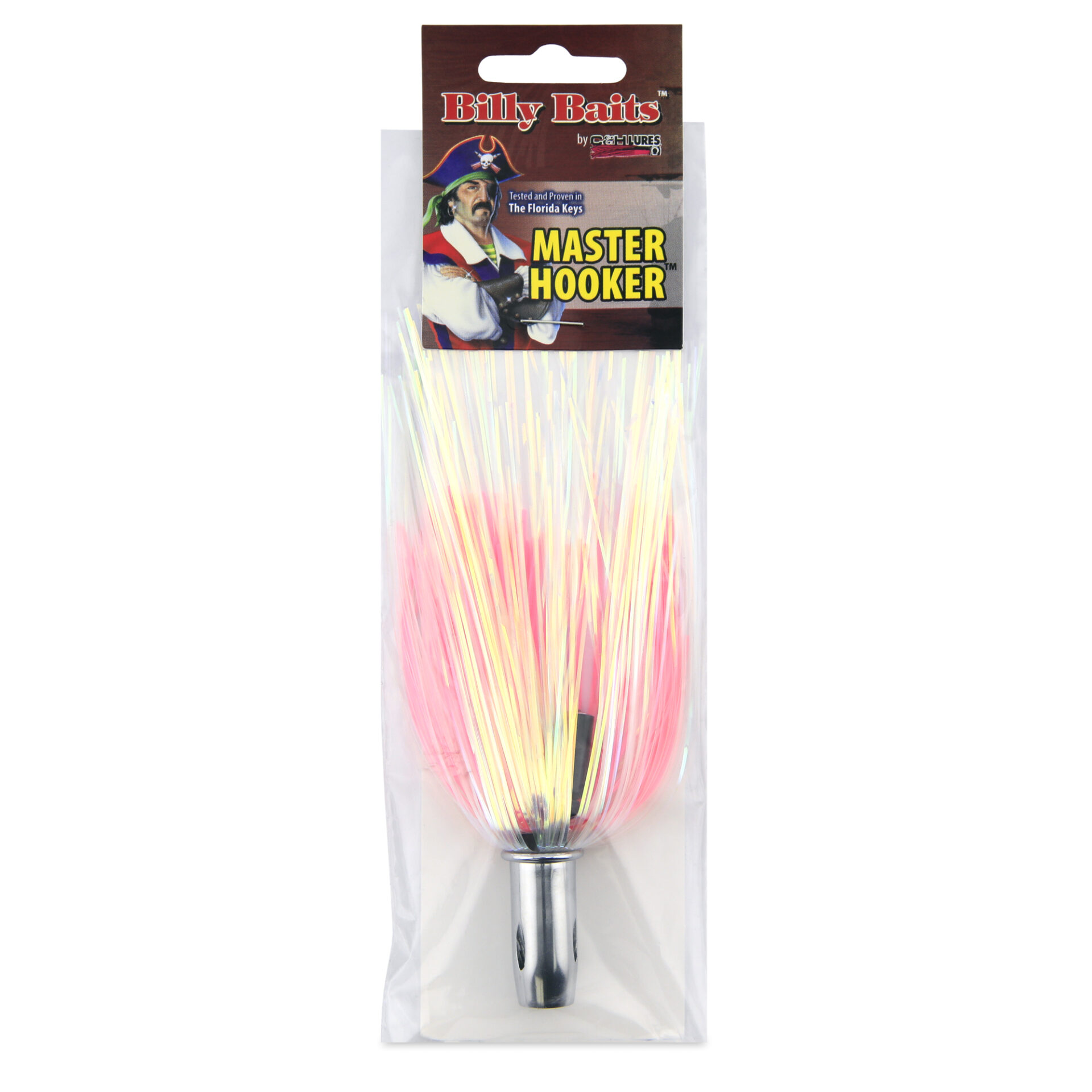 Billy Baits, Master Hooker Lure, Pearl/Pink, Concave Head, 5.5 in / 14 cm - Image 2