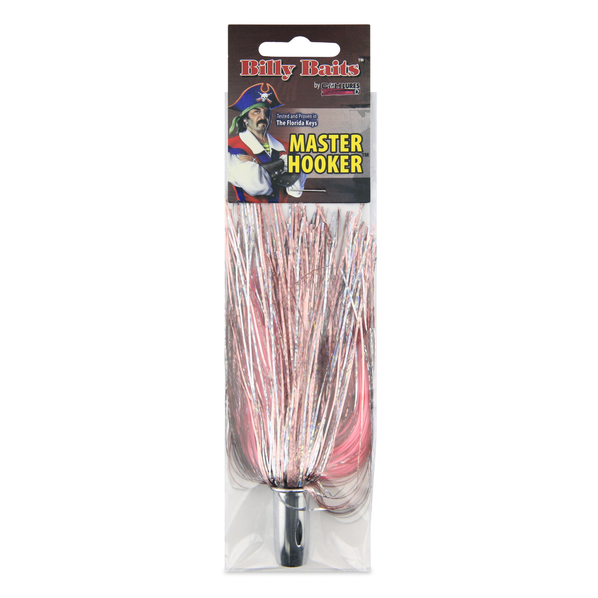 Billy Baits, Master Hooker Lure, Pink/Silver/Pink, Concave Head, 5.5 in / 14 cm - Image 2