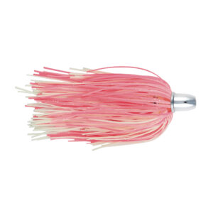Billy Baits, Micro Mini Lure, Pink/White Silicone Skirt, Weighted Head, 2.5 in / 6.4 cm
