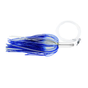 Billy Baits, Mini Turbo Slammer Rigged & Ready, Blue/White, Concave Head, 7/0 Mustad Hook, AFW Swivel, 100 lb / 45.3 kg Grand Slam Mono Line, 6 ft / 1.8 m