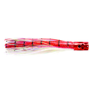 Billy Baits, Magnum Turbo Whistler Lure, Red/Pearl/Pearl Skirt, 2 oz / 56.6 g Head
