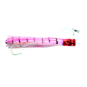 Billy Baits, Magnum Turbo Whistler Rigged & Ready, Pink/Pearl Skirt, 2 oz / 56.6 g Head, 7/0 Mustad Hook, AFW Swivel, 100 lb / 45.3 kg Grand Slam Mono Line, 6 ft / 1.8 m