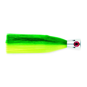 Billy Baits, Super Smoker II Lure, Green/Yellow Skirt, 2 oz / 56.6 g Head, 8 in / 20.3 cm