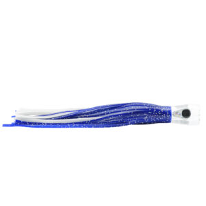 C&H, Alien Lure, Blue/White Vinyl Skirt, Concave Head, Hologram Eye, 7.5 in / 19.0 cm