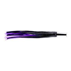 C&H, Express Deep Runner, Ultimate Series, Tie on Skirt Version, Black-Foil/Purple PVC Skirt, 15 oz / 425 g Head, 15.5 in / 39.4 cm