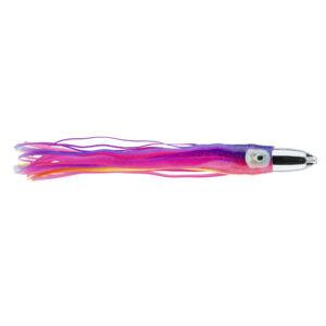 C&H, Jet Head Lure, Blue/Pink Skirt, 2.5 oz / 70.8 g Chrome Head, 9 in / 22.8 cm