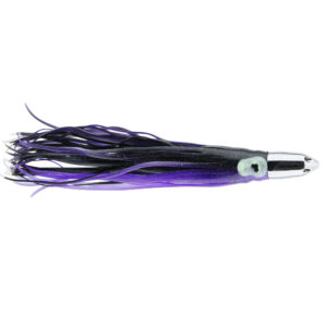 C&H, Jet Head Lure, Purple/Black Skirt, 2.5 oz / 70.8 g Chrome Head, 9 in / 22.8 cm