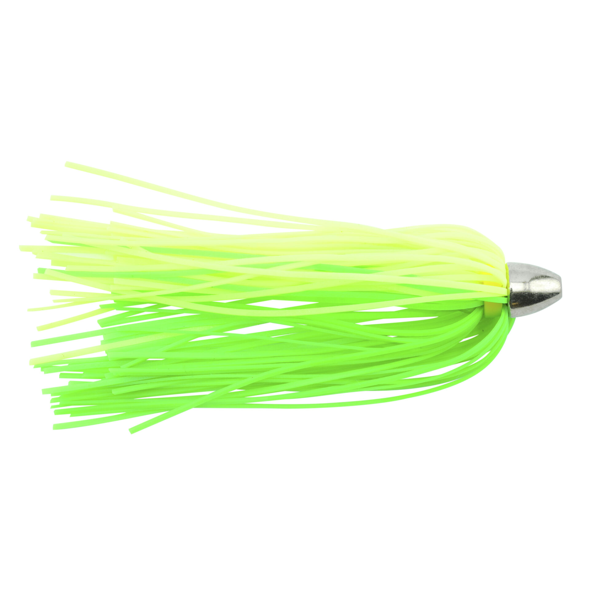 C&H, King Buster Lure, Fluorescent Green/Chartreuse Skirt, 1/8 oz / 3.5 g Head, 2.5 in / 6.35 cm, 3 pc