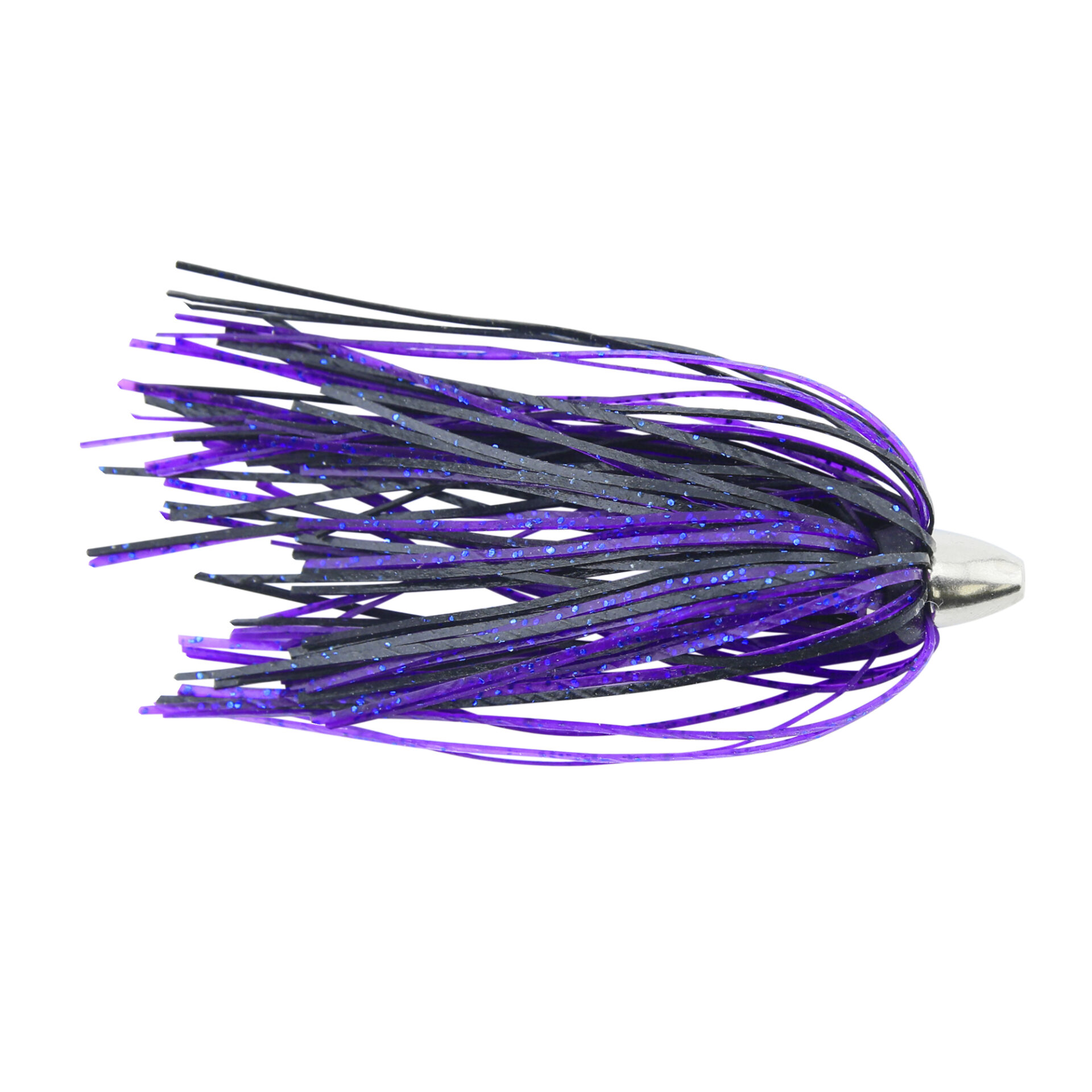C&H, King Buster Lure, Black/Purple Skirt, 1/8 oz / 3.5 g Head, 2.5 in / 6.35 cm, 3 pc