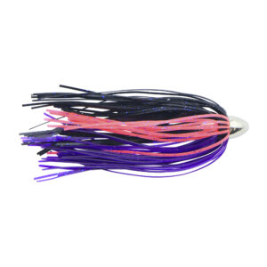 C&H, King Buster Lure, Hot Pink/Purple/Black Skirt, 1/8 oz / 3.5 g Head, 2.5 in / 6.35 cm, 3 pc