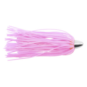 C&H, King Buster Lure, Pink/Glow Skirt, 1/8 oz / 3.5 g Head, 2.5 in / 6.35 cm, 3 pc