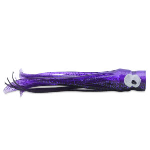 C&H, Lil Bubbler Lure, Black/Purple Belly Skirt, Concave Head, 5.5 in / 14 cm