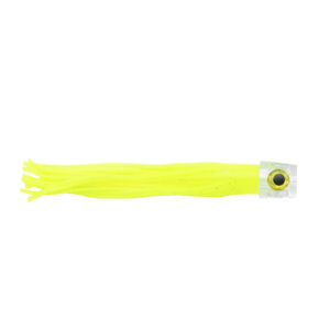 C&H, Lil Stubby Lure, Chartreuse Skirt, Flat Head, 5.5 in / 14 cm