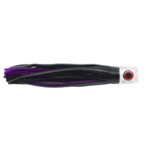 C&H, Lil Stubby Lure, Black/Purple Skirt, Flat Head, 5.5 in / 14 cm