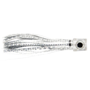C&H, Lil Stubby Lure, Silver Mylar Skirt, Flat Head, 5.5 in / 14 cm