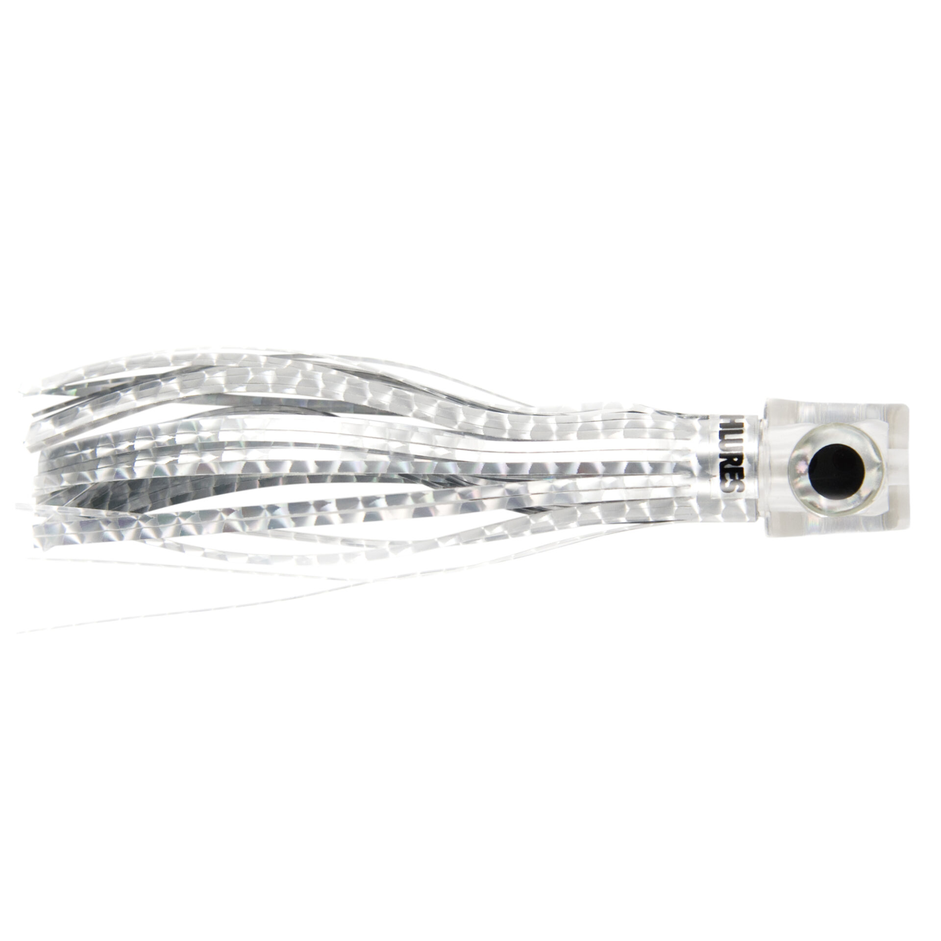 C&H, Lil Stubby Lure, Silver Mylar Skirt, Flat Head, 5.5 in / 14 cm