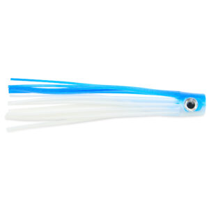 C&H, Lil Stubby Chugger Lure, Blue/White, 5.5 in / 14 cm