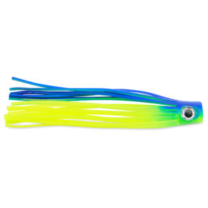 C&H, Lil Stubby Chugger Lure, Bright Blue/Chartreuse, 5.5 in / 14 cm, 10 pc