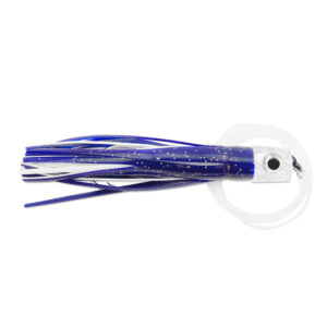 C&H, Lil Stubby Rigged and Ready, Blue/White Skirt, 7/0 Mustad Hook, AFW Swivel, 100 lb / 45.3 kg Grand Slam Mono Line, 6 ft / 1.8 m