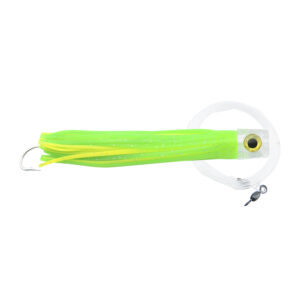 C&H, Lil Stubby Rigged and Ready, Green/Yellow Skirt, 7/0 Mustad Hook, AFW Swivel, 100 lb / 45.3 kg Grand Slam Mono Line, 6 ft / 1.8 m