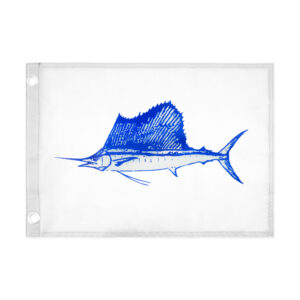 C&H, Flag, Sailfish, 18 in x 12 in / 45.7 cm x 30.4 cm