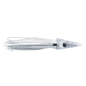 C&H, Tuna Tango Lure, Silver Mylar Skirt, 1.75 oz / 49.6 g Head, 5.75 in / 14.6 cm