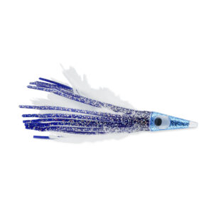 C&H, Tuna Tango Feather Lure, Blue/White Feather Skirt, 5.25 in / 13.3 cm