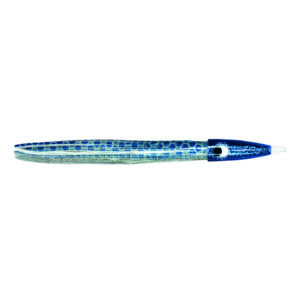 C&H, Wahoo Whacker, Blue/Silver-White Skirt, 6 oz / 170 g 12.5 in / 31.75 cm