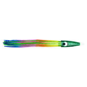 C&H, Wahoo Whacker, Rainbow/Chartreuse-Green Skirt, 6 oz / 170 g 12.5 in / 31.75 cm