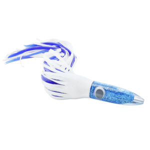 C&H, Wahoo Whacker XL, White/Blue Skirt, 11 oz / 311 g 16 in / 40.6 cm