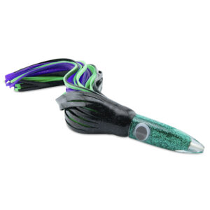 C&H, Wahoo Whacker XL, Black/Green-Purple Skirt, 11 oz / 311 g 16 in / 40.6 cm