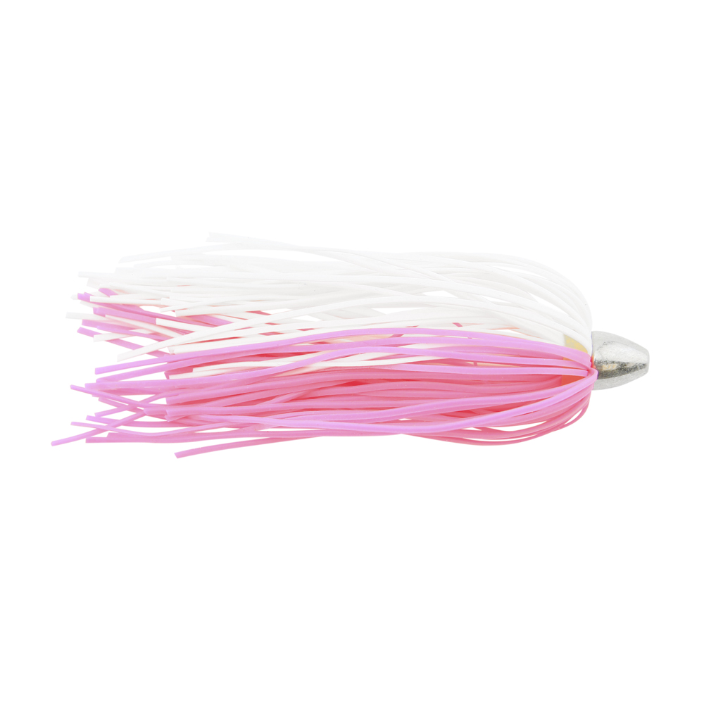 C&H, King Buster Lure, Pink/White Skirt, 1/8 oz / 3.5 g Head, 2.5 in / 6.35 cm, 100 pc