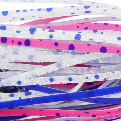 No Alibi, Alien Jig Offshore Series, Pink/Blue/White Speckled Skirt, 8 oz / 226 g Pink/Blue Head, 7/0 Hooks (2) - Image 3