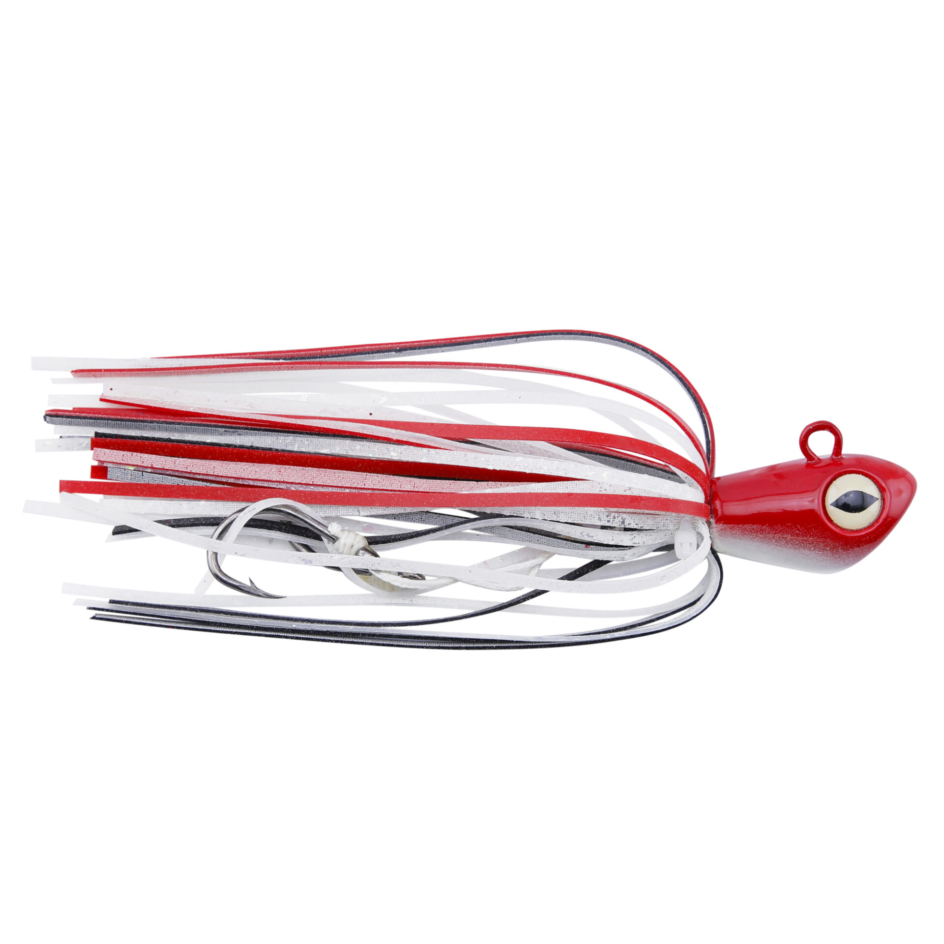No Alibi, Alien Jig Offshore Series, Glow Red/Black Skirt, 2 oz / 56.6 g Red Head, 5/0 Hooks (2)
