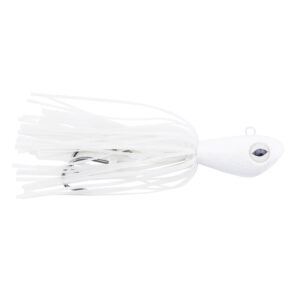 No Alibi, Alien Jig Offshore Series, Fluorescent White Skirt, 6 oz / 170 g White Head, 7/0  Hooks (2)