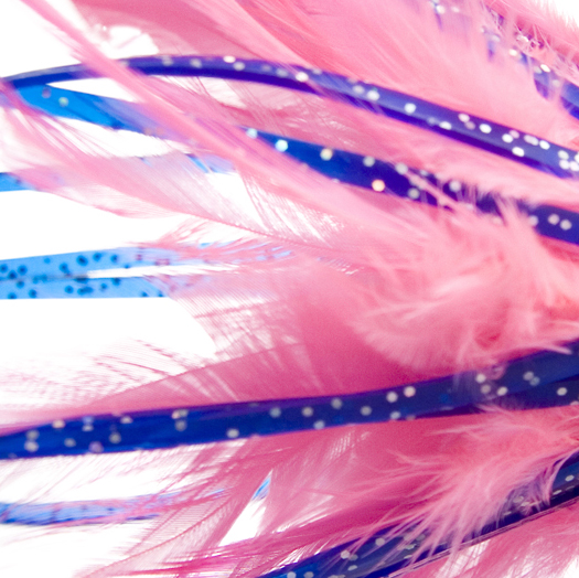 No Alibi, Dolphin Delight Rigged & Ready, Blue/Pink Skirt, 1.5 oz / 42.5 g Lead Head, 6 in / 15.2 cm, 7/0 Mustad Hook, AFW Swivel, 135 lb / 61 kg AFW Cable, 3 ft / 0.9 m - Image 3