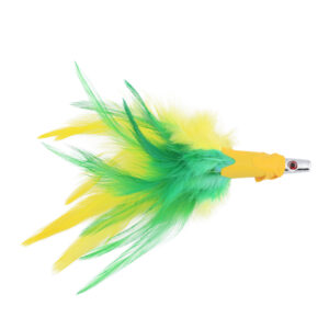 No Alibi, Trolling Feather Lure, Yellow/Green Skirt, 1/4 oz / 7.08 g Head